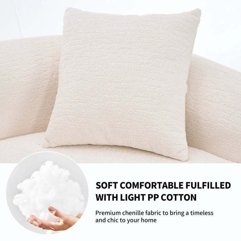 4 Seater Sofa With Fabric, 30D, 60 Hardness Full Sponge, 4 Pillow For Living Room, Home Furniture Sleeper Sectional Sofa For Apartment by Unique Piece Furniture
