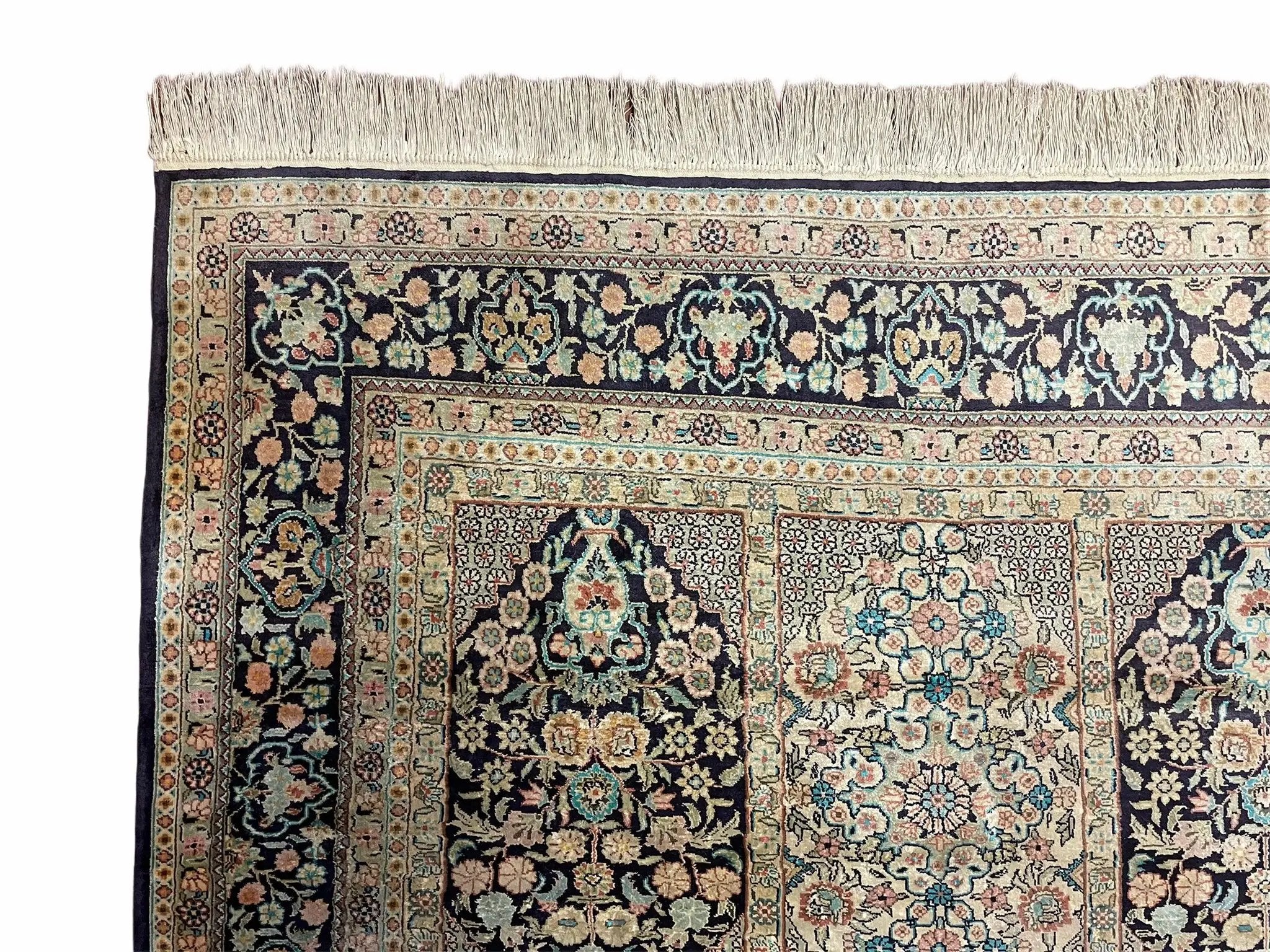 4' X 6' Vintage Fine Hand Made Turkish Oriental Silk Rug 400 KPSI Wow by Jewel Rugs