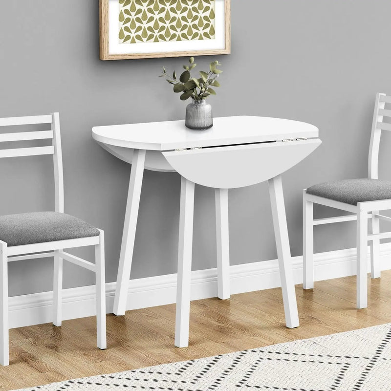 3 Pieces Dining Table Set, Small, Drop Leaf, Contemporary & Modern by Unique Piece Furniture