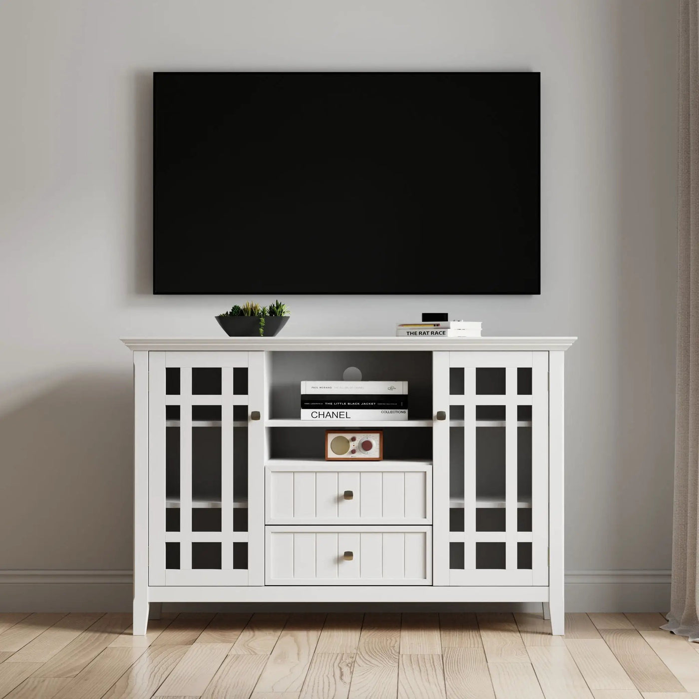 Bedford - Handcrafted Tall TV Media Stand by HouseOfZazla