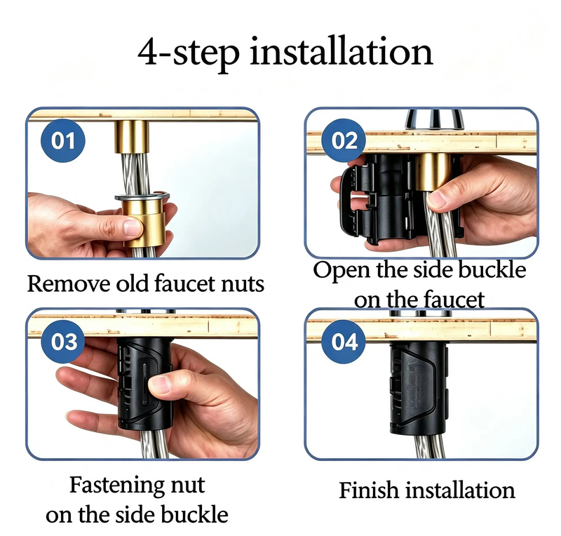 Quick-Install Faucet Pipe Lock Nuts by HouseOfZazla