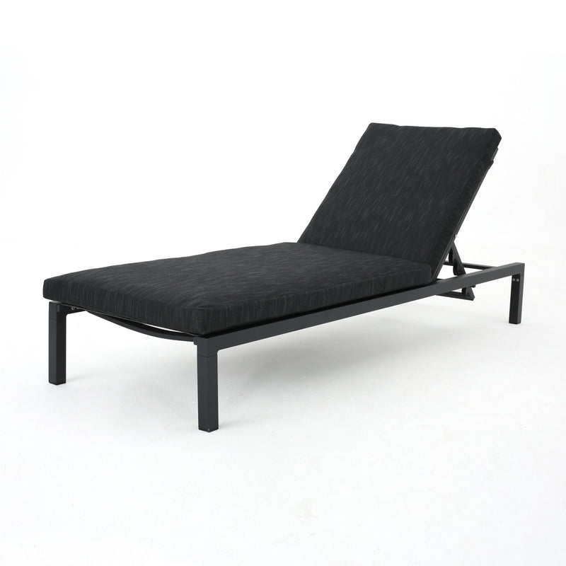 Modern Chaise Lounge With Water Resistant Fabric Cushions by HouseOfZazla