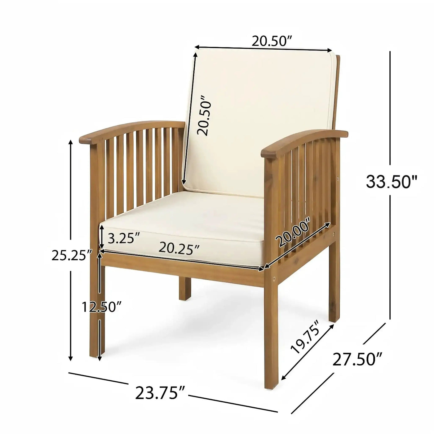 Casa Acacia Club Chair Coastal Classic Outdoor Seating by HouseOfZazla