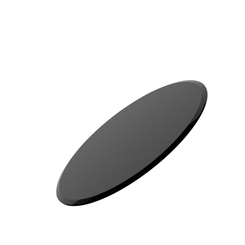 Round Tempered Glass Table Top Glass Thick Beveled Polished Edge by HouseOfZazla