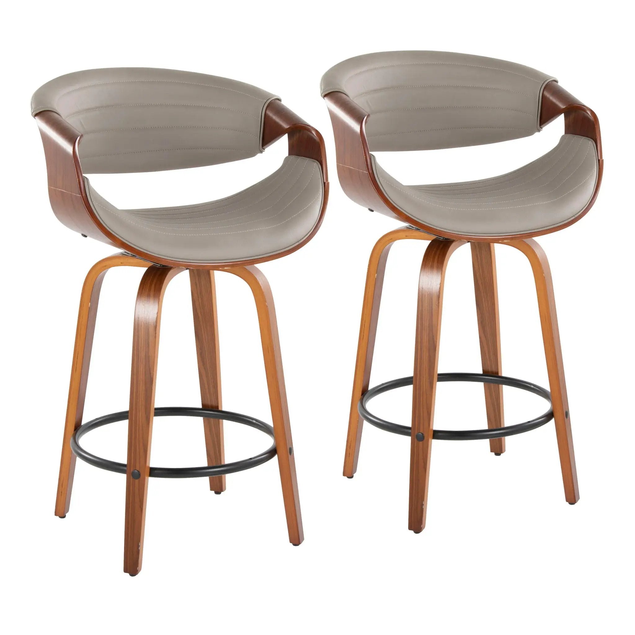 Symphony - Mid Century Stylish Design Modern Counter Stool (Set of 2) by Unique Piece Furniture