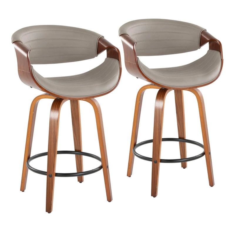 Symphony - Mid Century Stylish Design Modern Counter Stool (Set of 2) by HouseOfZazla