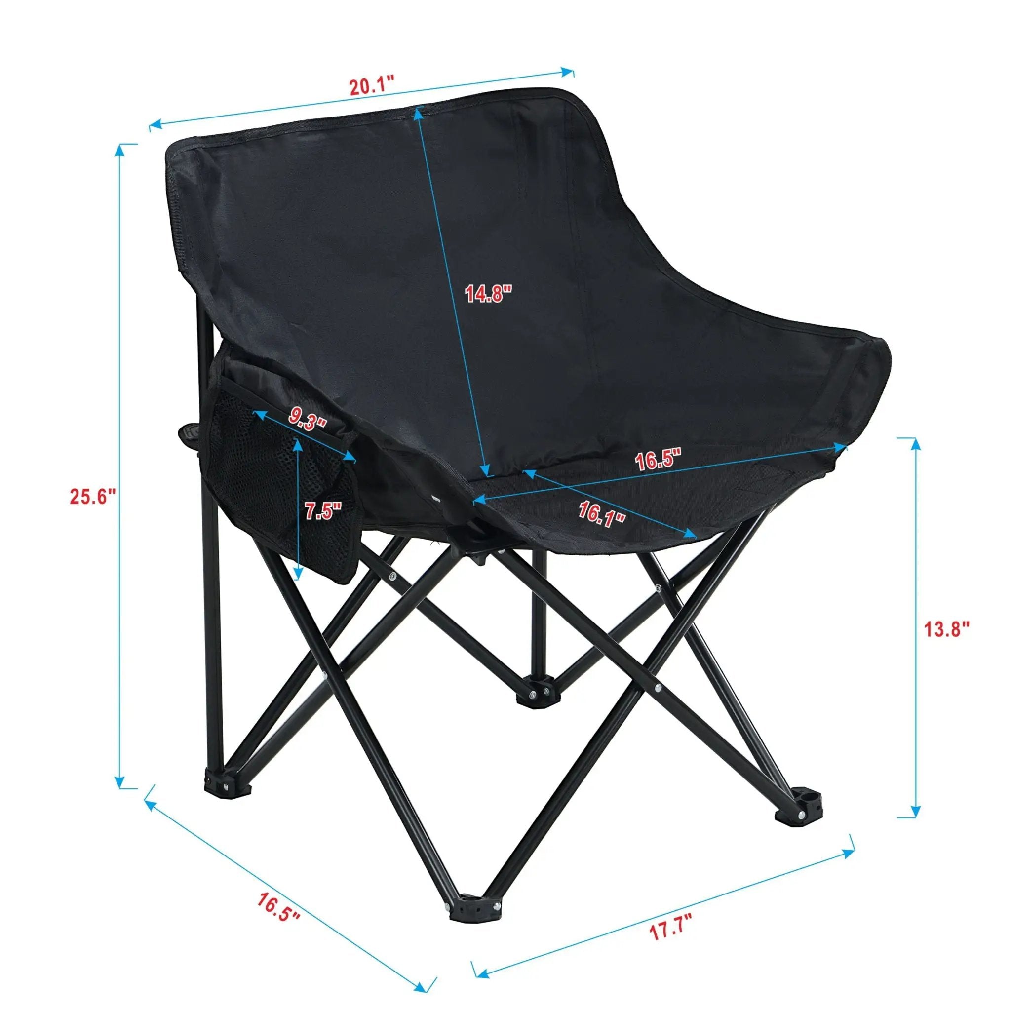 Portable Folding Camping Chairs With Carry Bag (Set of 2) by Unique Piece Furniture