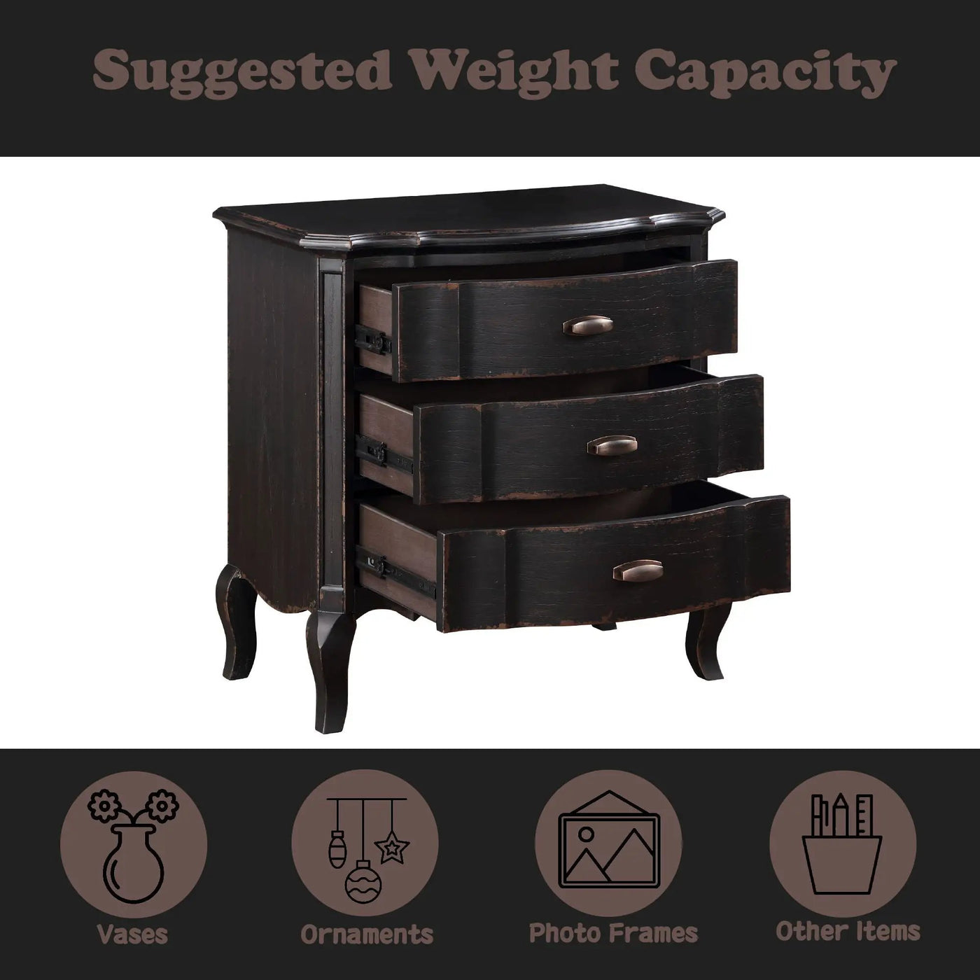 Chelmsford - Nightstand, Classic And Modern Design by Unique Piece Furniture
