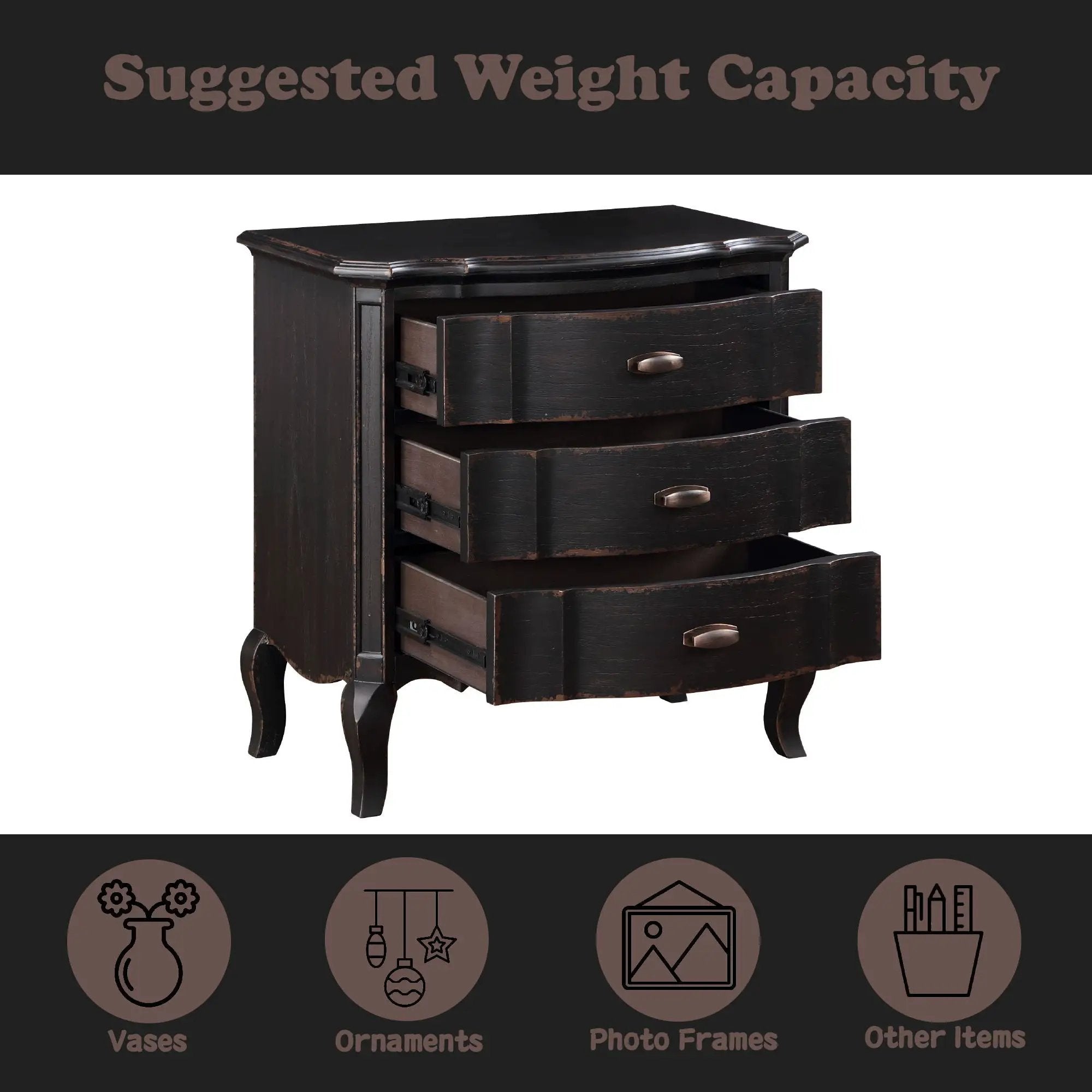 Chelmsford Nightstand, Classic And Modern Design by HouseOfZazla