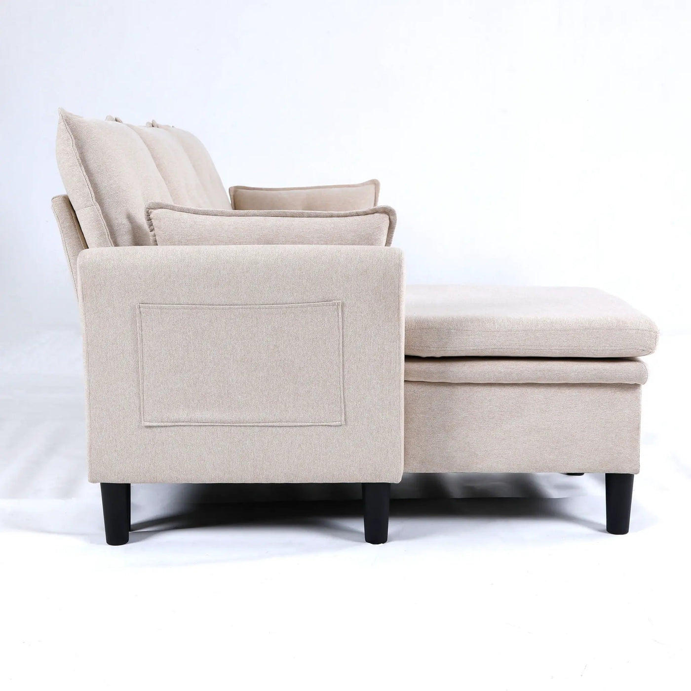 L-Shaped Reversible Chaise Sectional Sofa With Storage by HouseOfZazla