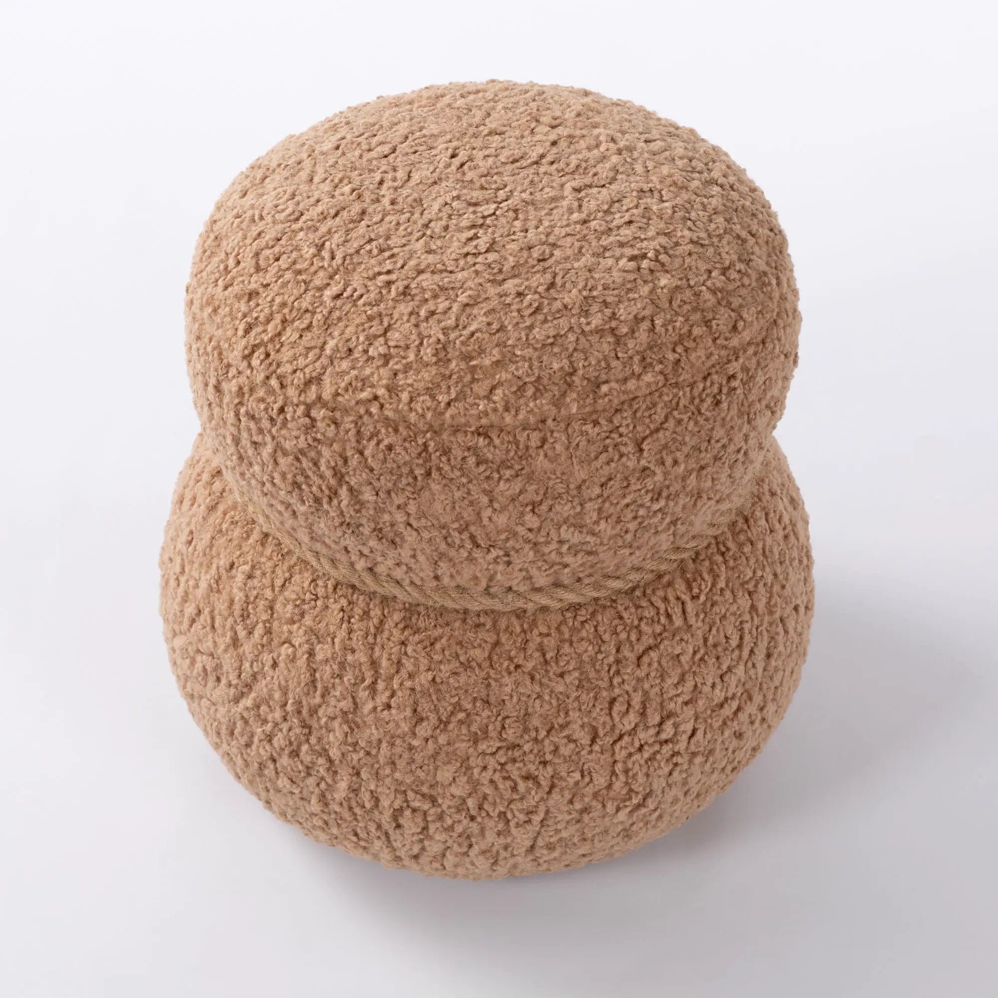 Snowman Stool With Cushion And Solid Wood Frame by HouseOfZazla