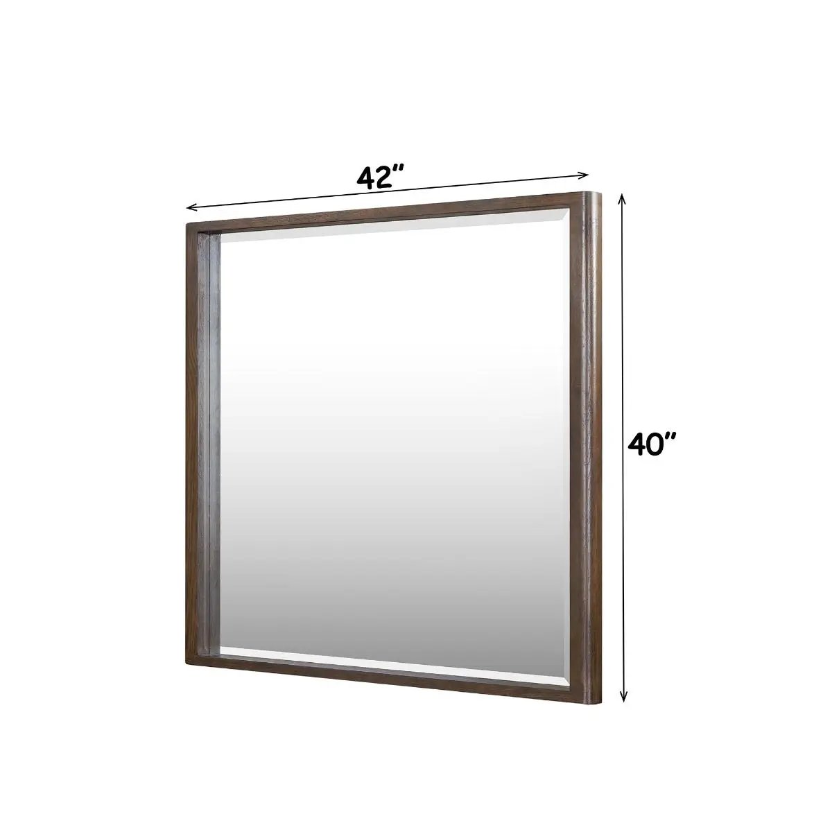 Zoey - Mirror - Brown Oak by Unique Piece Furniture