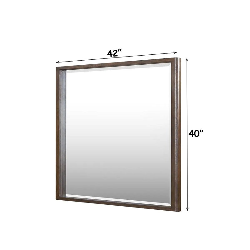 Zoey - Mirror - Brown Oak by Unique Piece Furniture