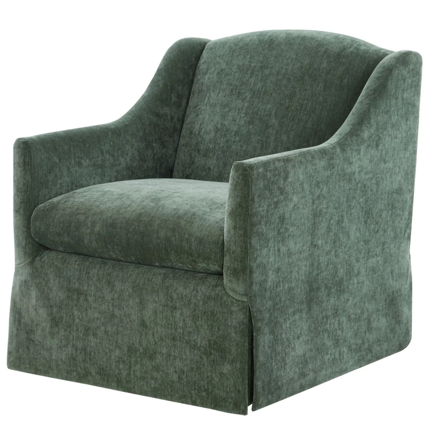 Luisa - Skirted Swivel Accent Chair by HouseOfZazla