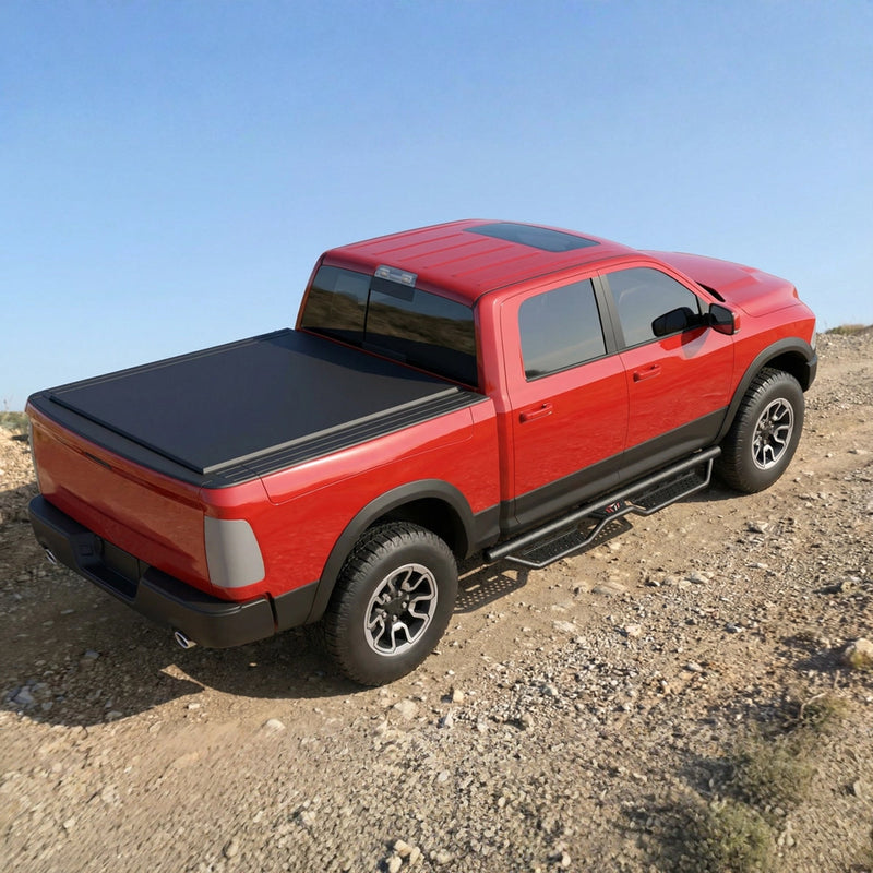 Heavy-Duty Steel Running Boards with Non-Slip Steps - Black, photo 2 of 10