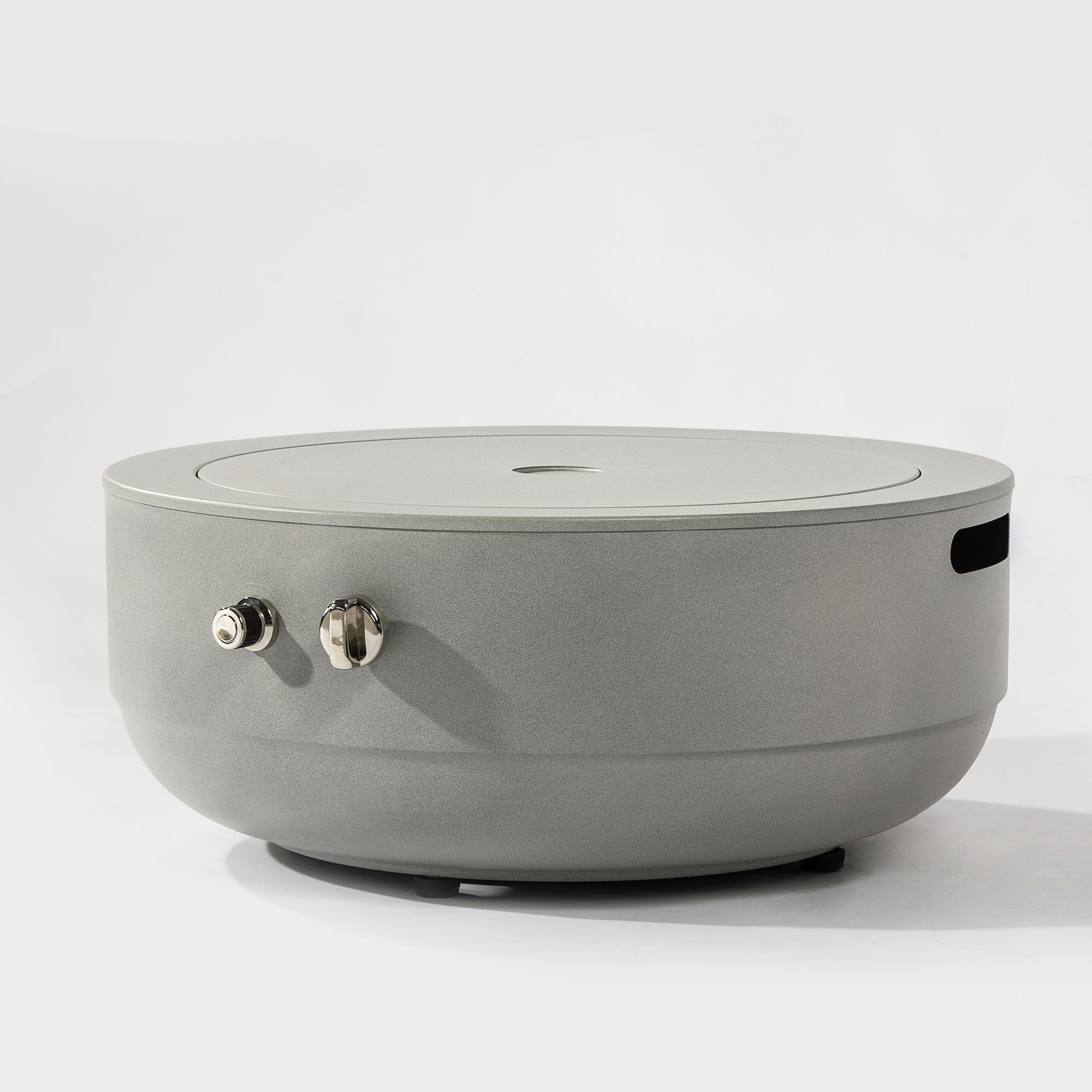 Propane Gas Fire Pit Bowl, 40000 Btu, Round For Outside - Gray by HouseOfZazla