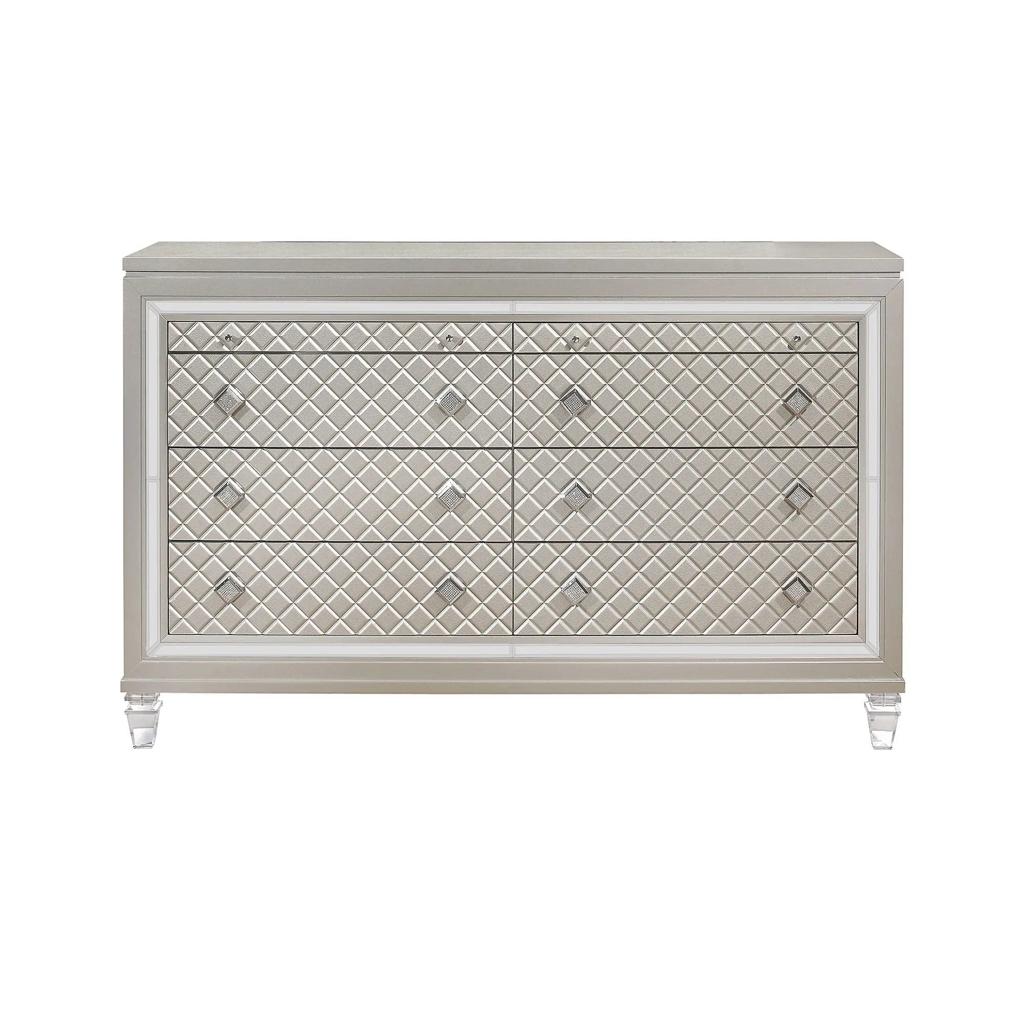 Cross - Glam Dresser - Champagne by Unique Piece Furniture
