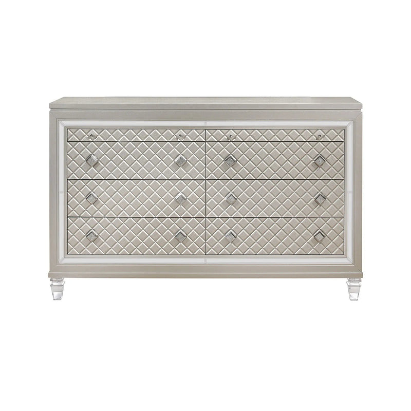 Cross - Glam Dresser - Champagne by Unique Piece Furniture
