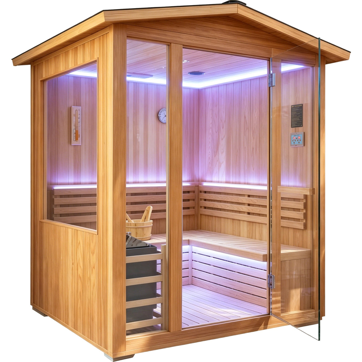 6000W Outdoor Traditional Steam Sauna, photo 8 of 10