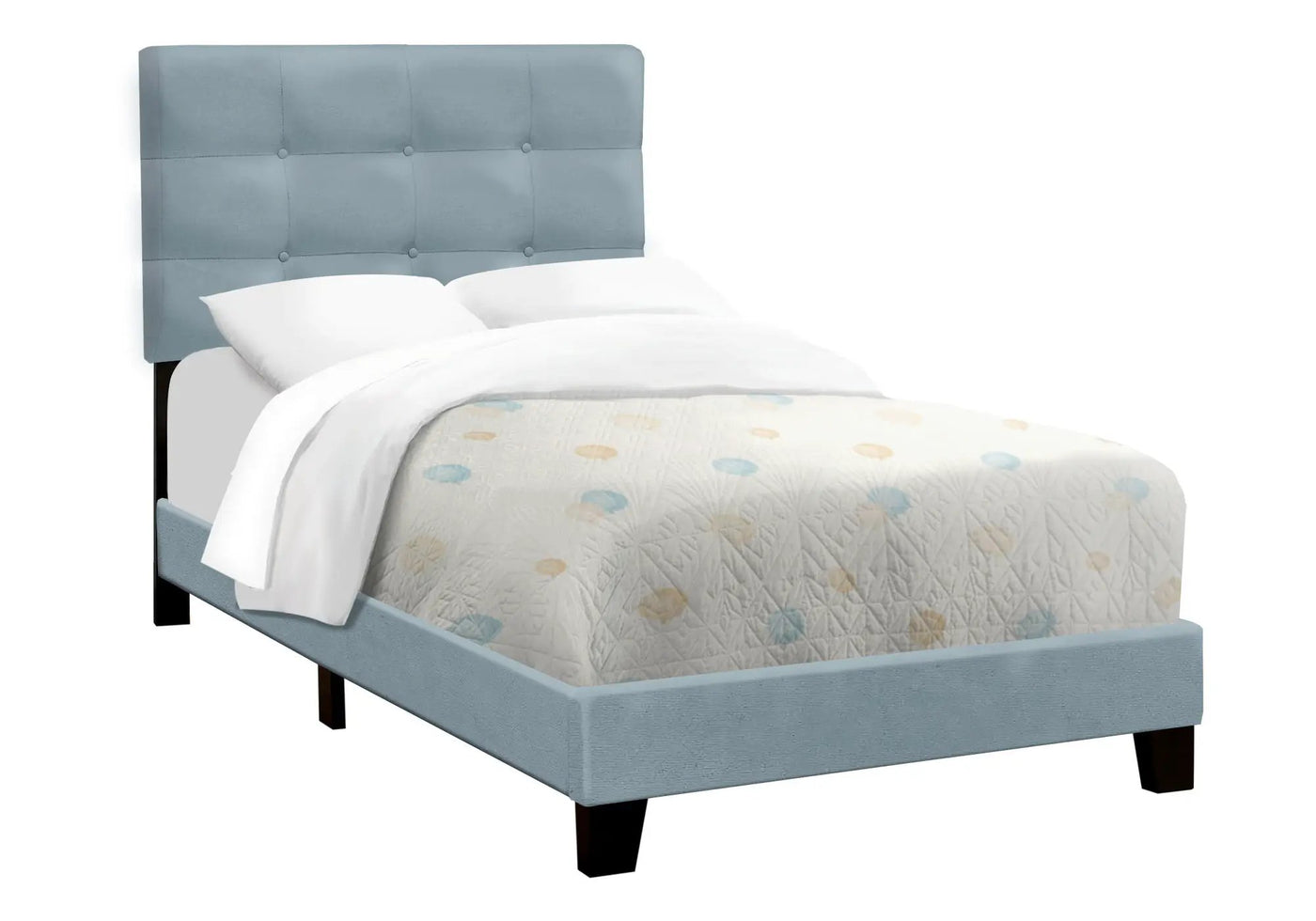 Transitional Upholstered Bed Frame by HouseOfZazla