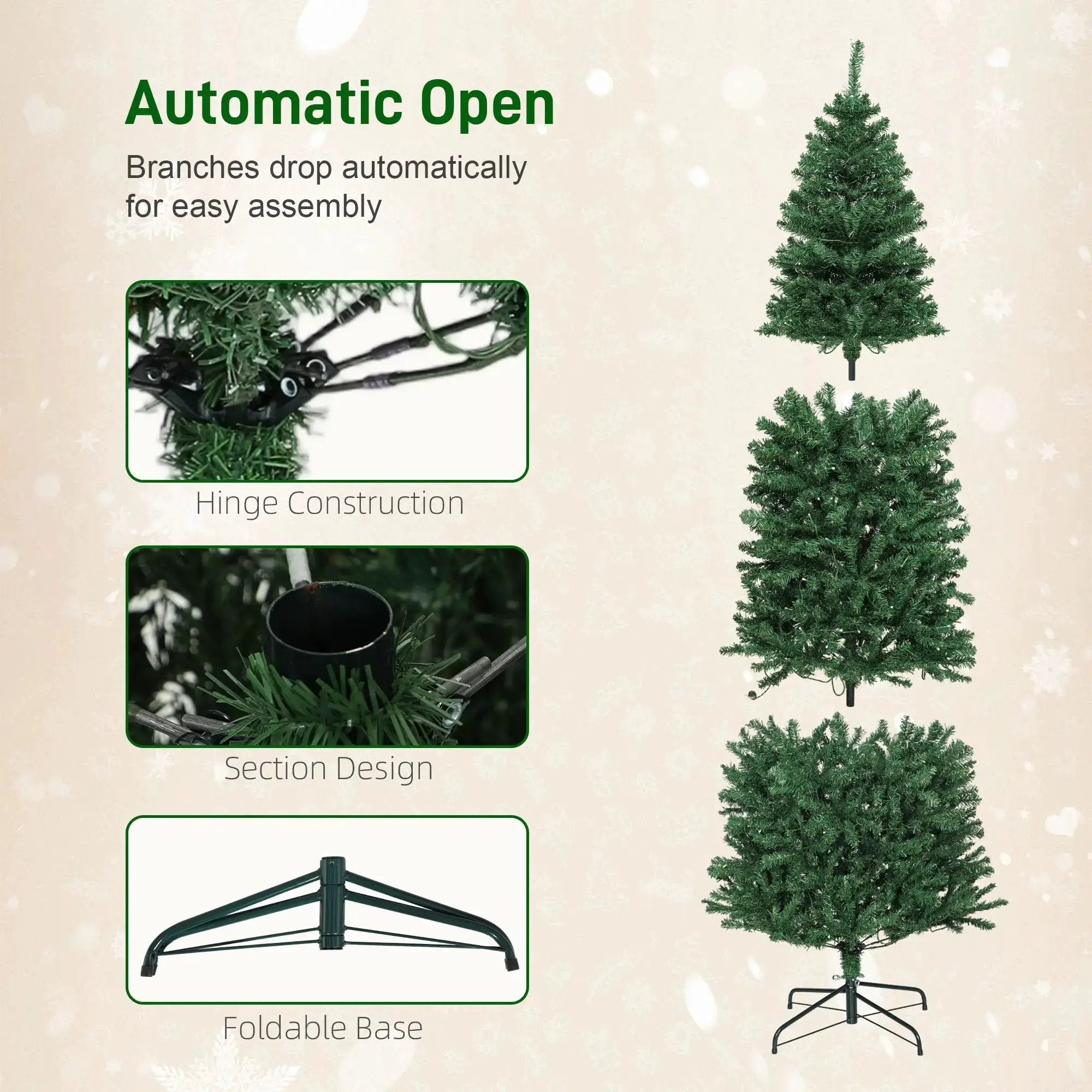 7ft Artificial Christmas Tree by HouseOfZazla
