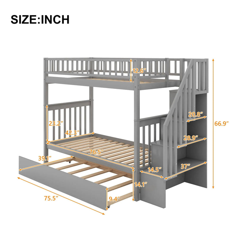 Bunk Bed With Staircase by Unique Piece Furniture
