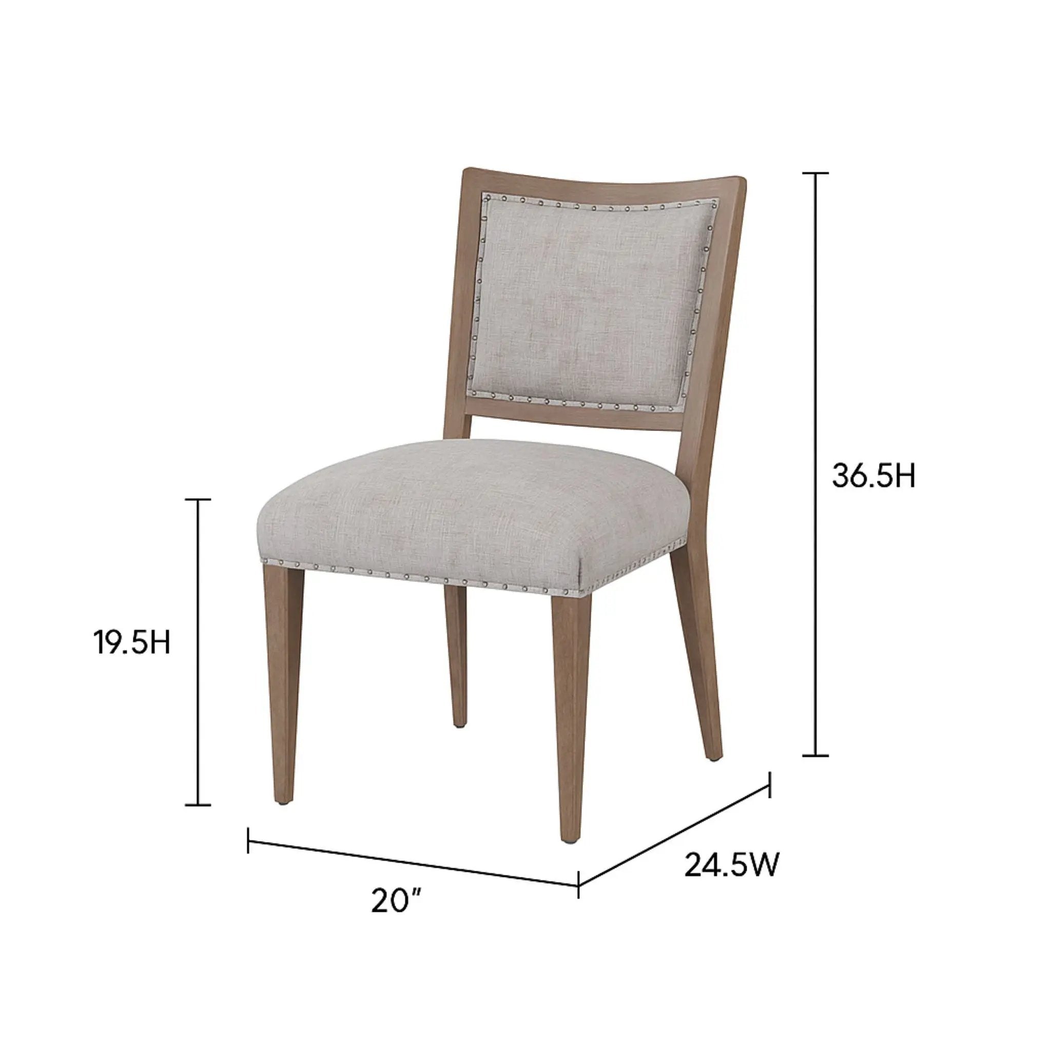 Oversized Side Dining Chair (Set of 2) - Sand by HouseOfZazla