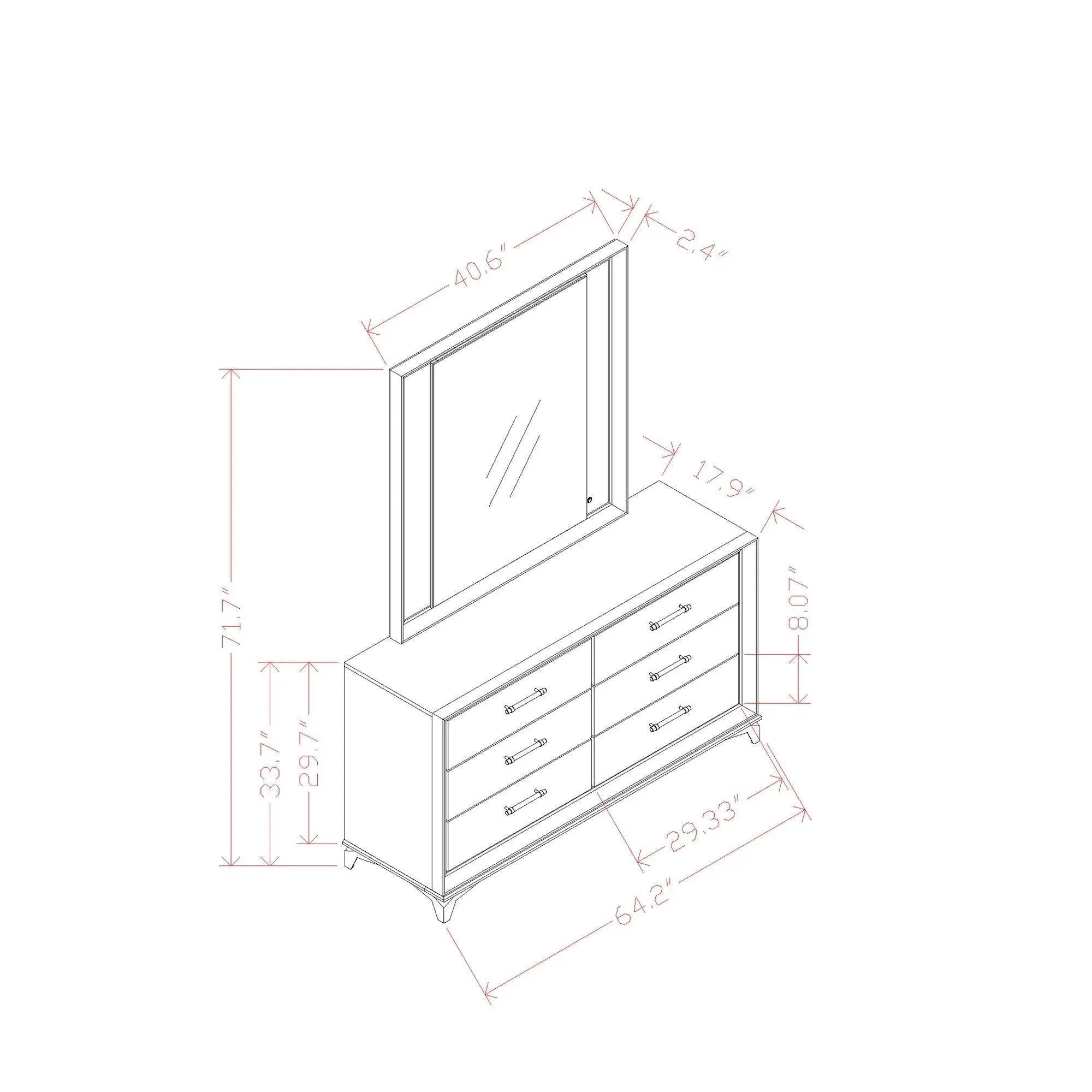 Star - Mirror With Built In LED And Frame - White by Unique Piece Furniture