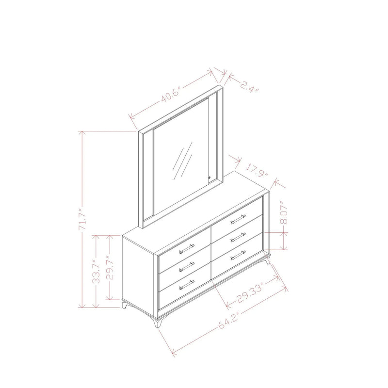 Star - Dresser - White