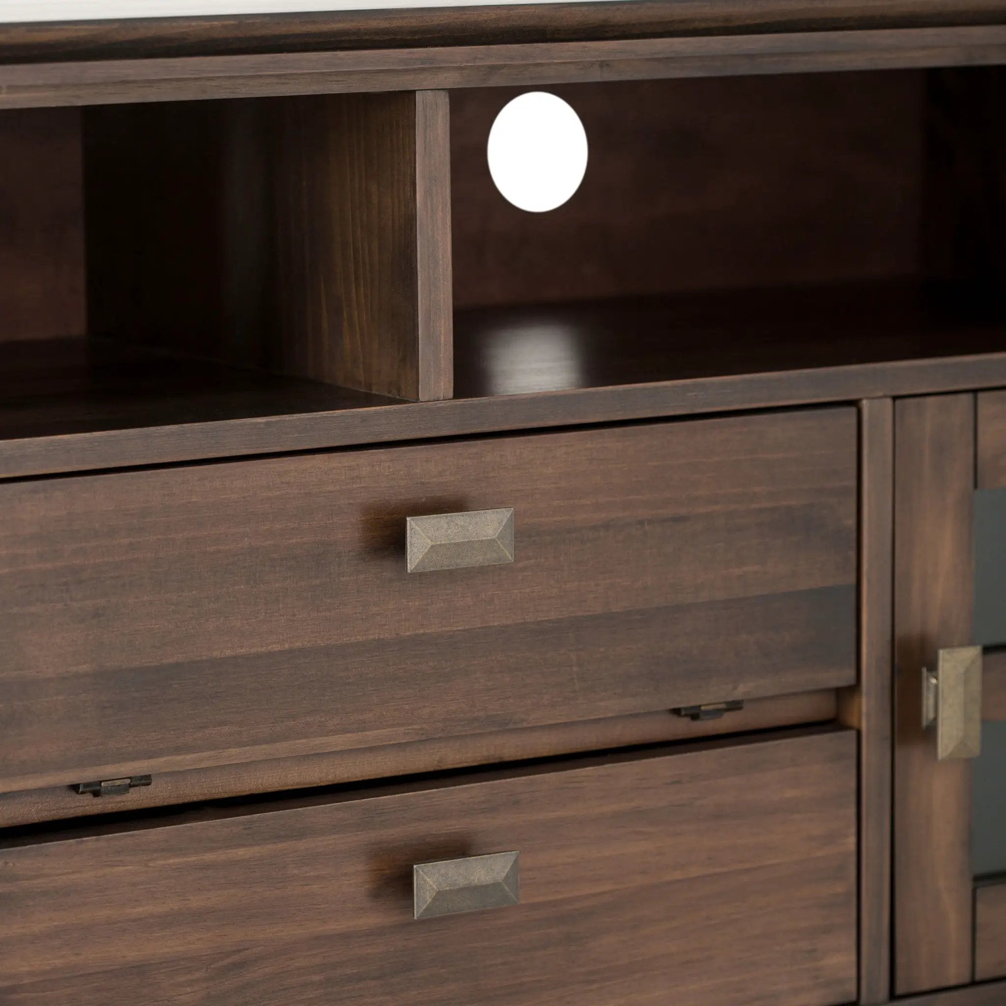 Artisan - TV Media Stand - Natural Aged Brown by Unique Piece Furniture