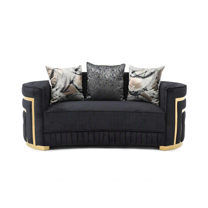 Soledad - Loveseat - Black by HouseOfZazla