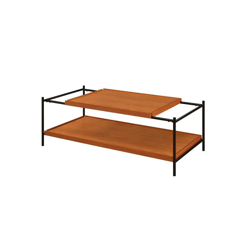 Oaken - Coffee Table - Honey Oak & Black by Unique Piece Furniture
