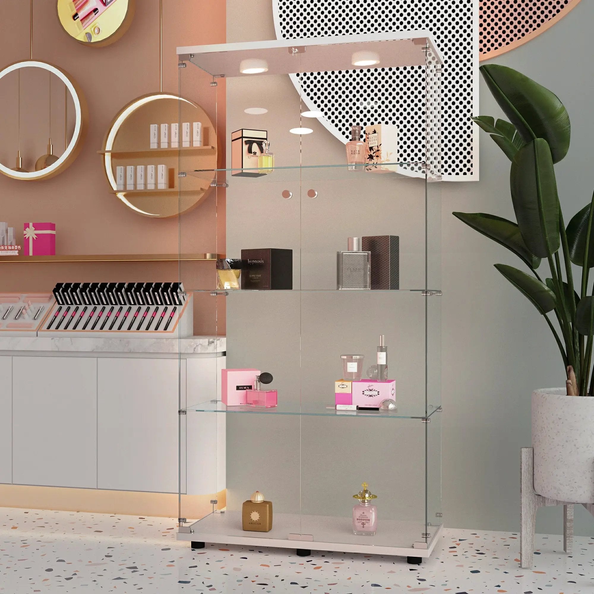 Tempered Glass Display Cabinet by HouseOfZazla