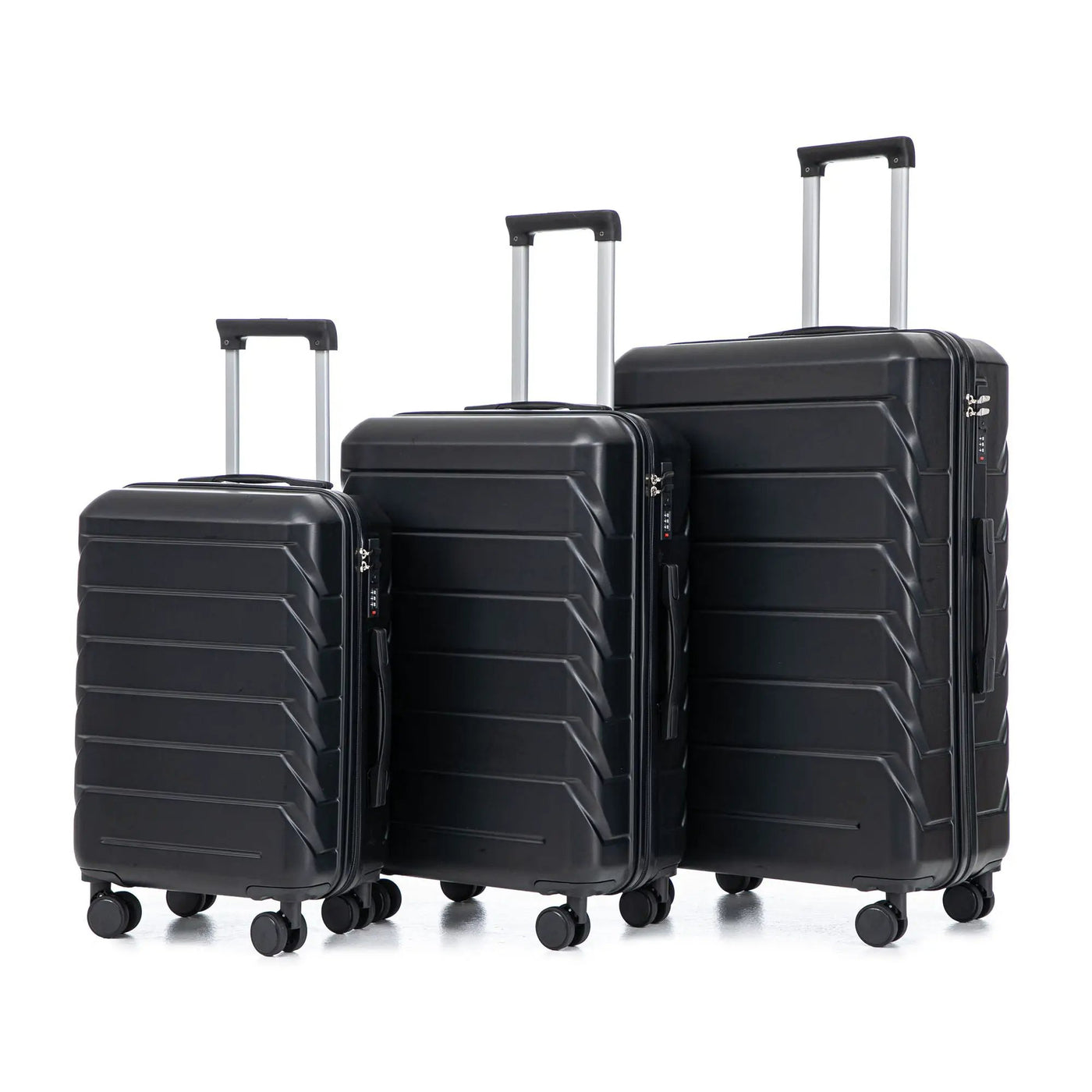 3 Pieces Set 20" / 24" / 28" Spinner Wheel Luggage With Combination Lock by HouseOfZazla