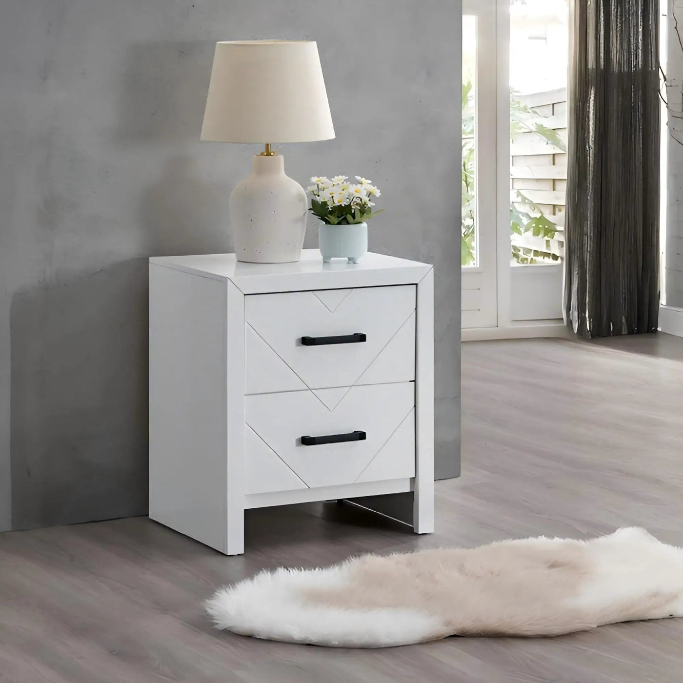 Morris - 2 Drawers Nightstand by HouseOfZazla