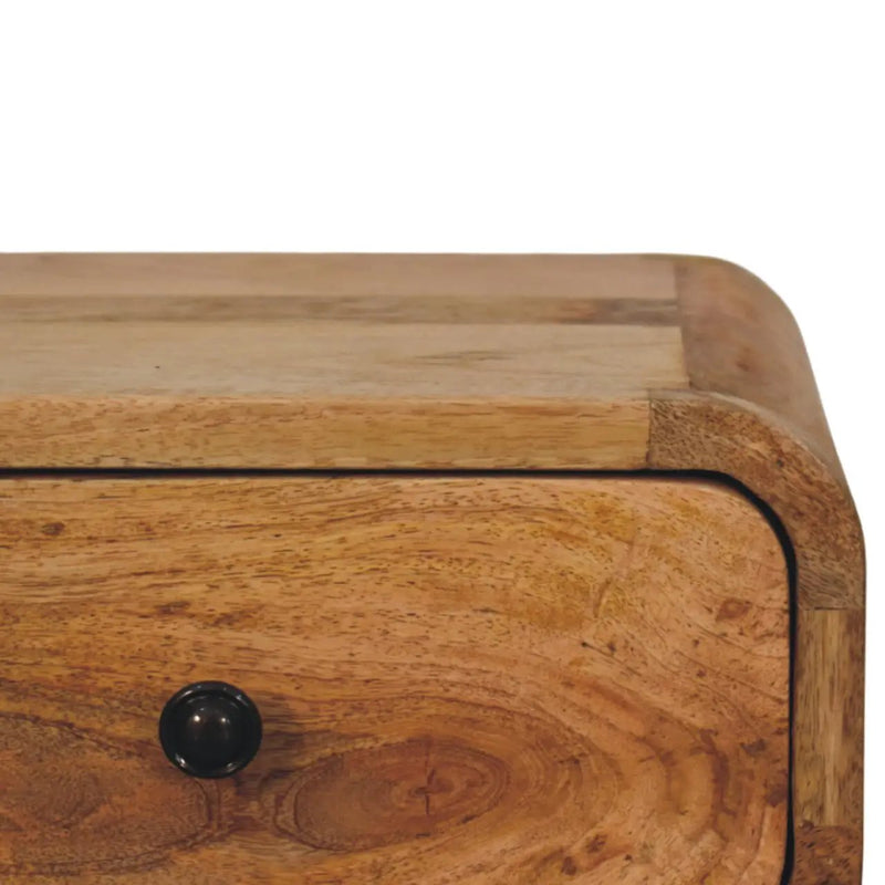 Avora Mini Wall-Mounted Oak-ish Nightstand, 1-Drawer by HouseOfZazla