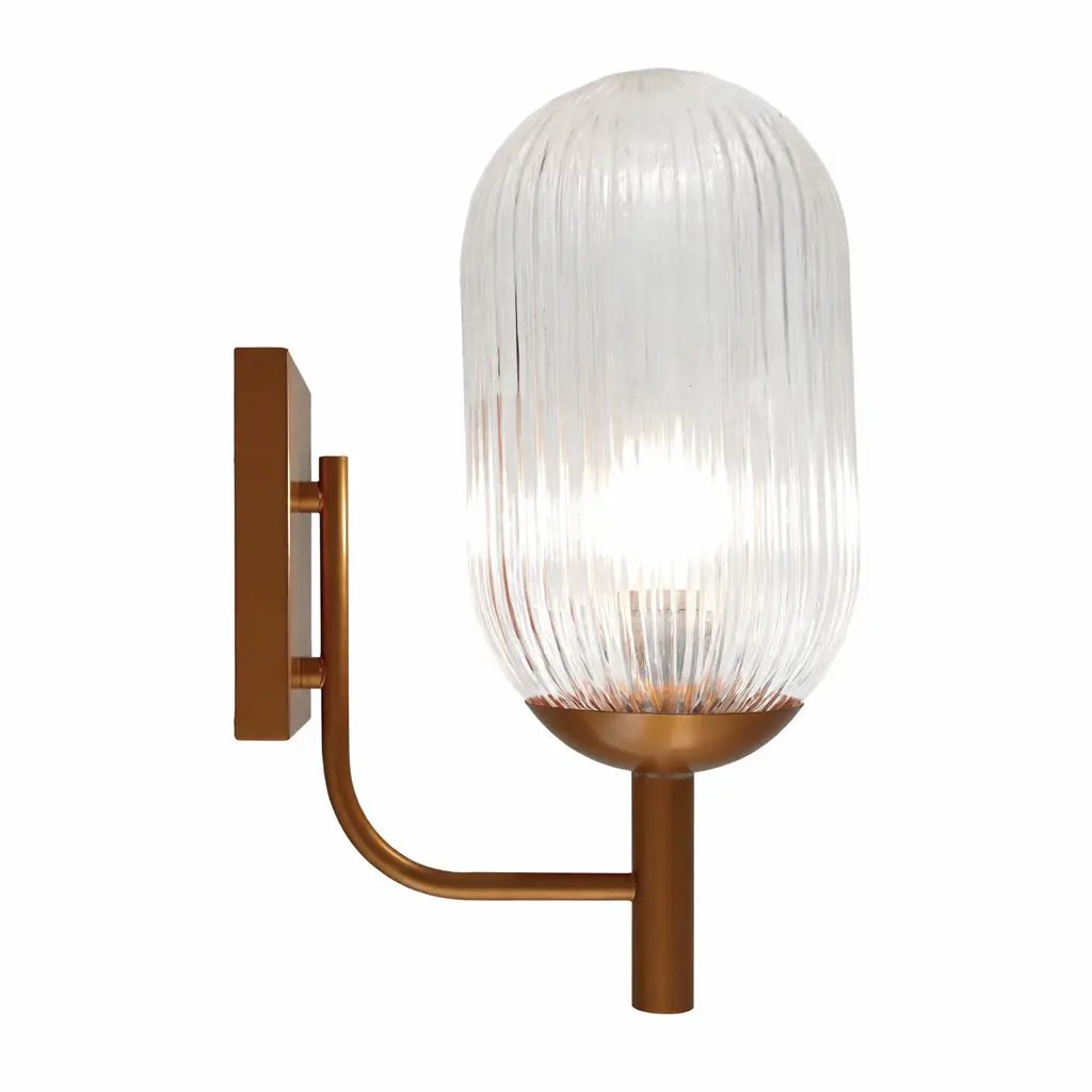 Dewdrop Wall Lamp - Bronze and Clear by HouseOfZazla