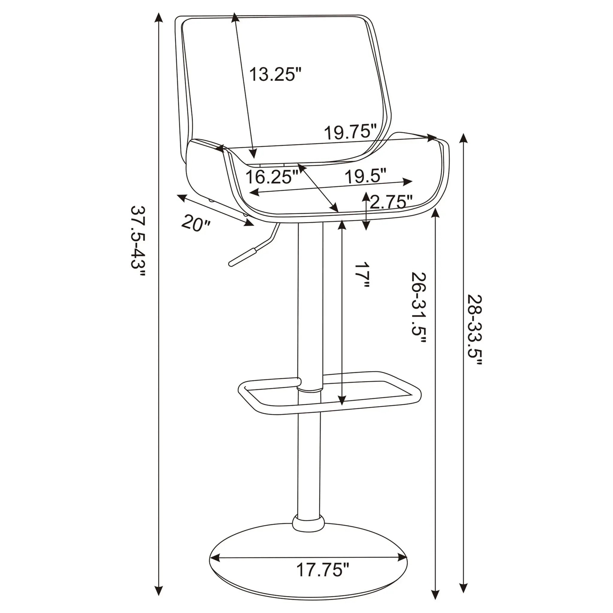 Adjustable Bar Stool by HouseOfZazla