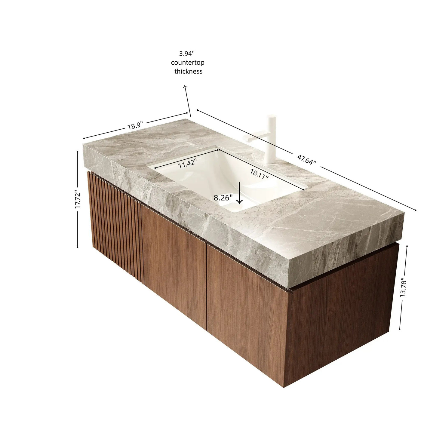 MURI 48" Bathroom Vanity & Sink by HouseOfZazla