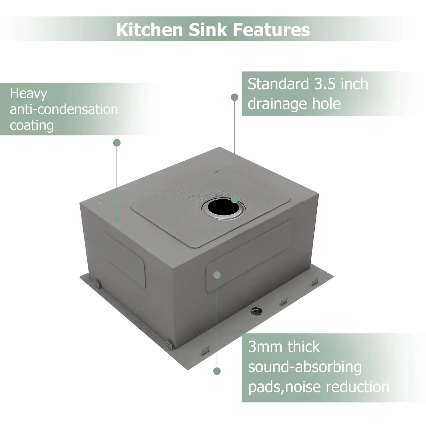 Stainless Steel Drop In Kitchen Sink, Topmount by HouseOfZazla