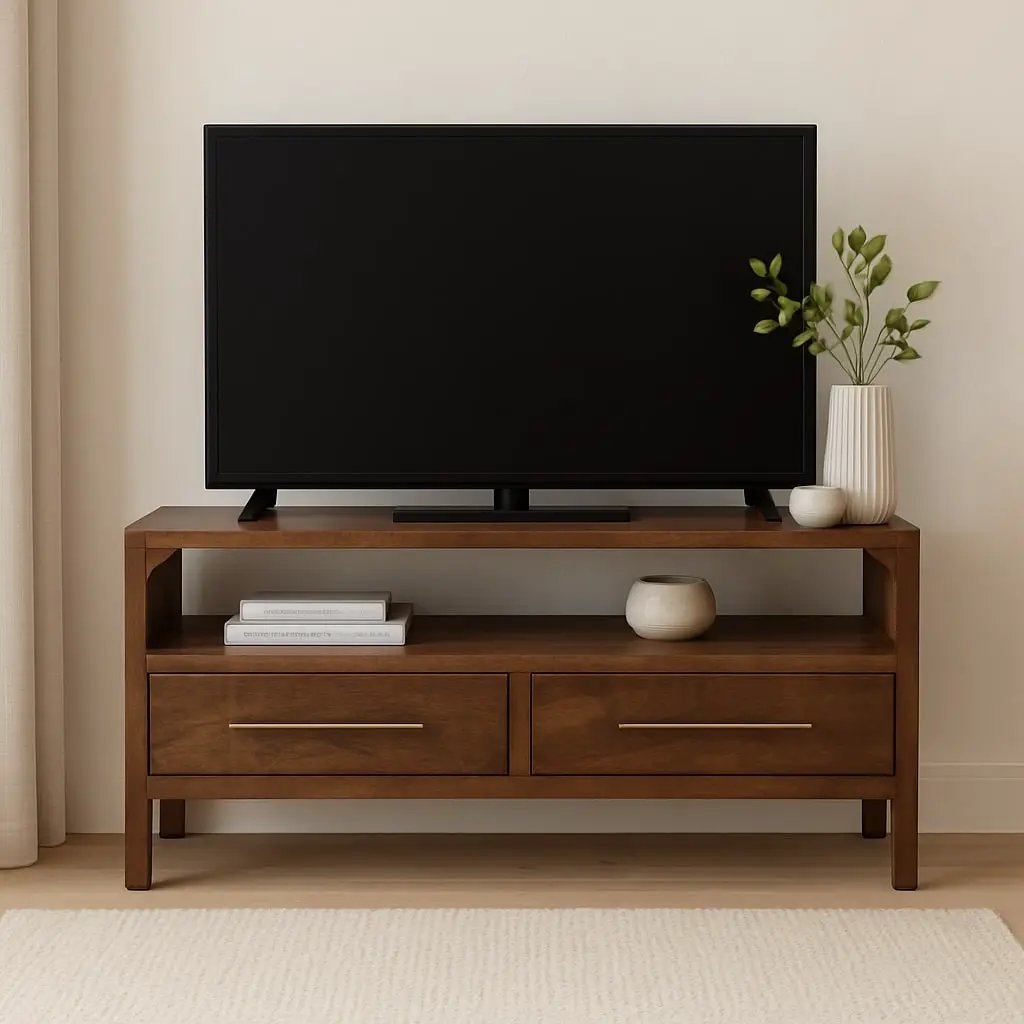 Solid Wood Arc-Line Media Console by HouseOfZazla