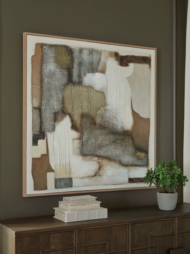 Wylander - Wall Art - Tan / Brown / Gray by Unique Piece Furniture