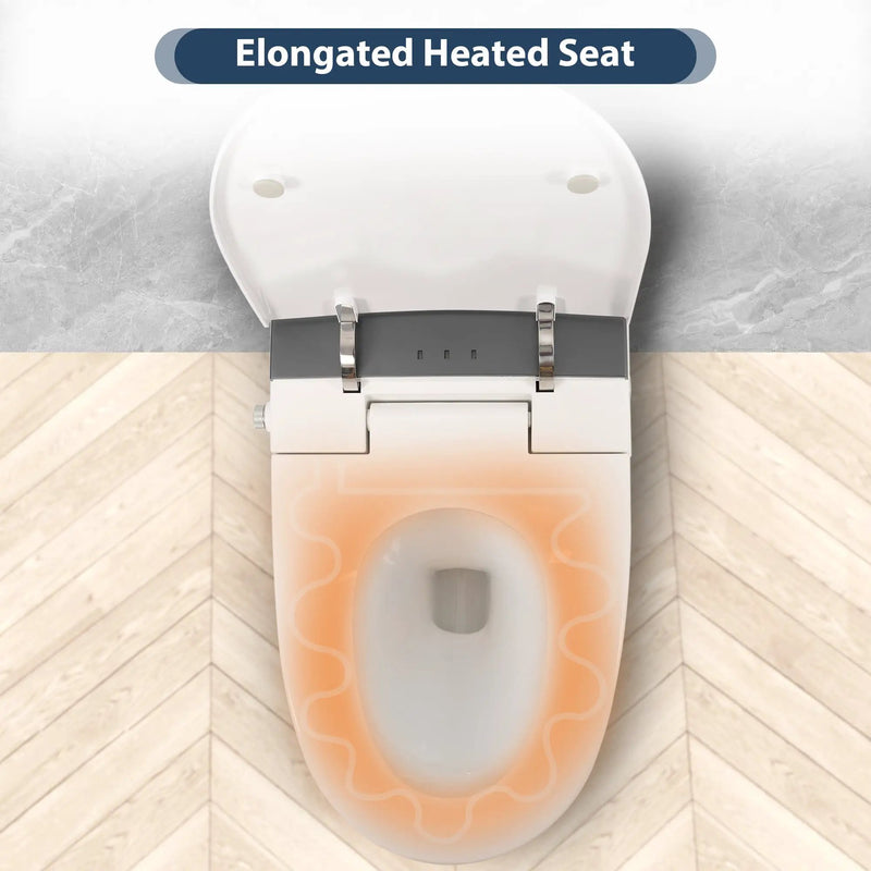 Heated Seat Smart Toilet, One Piece Design by HouseOfZazla