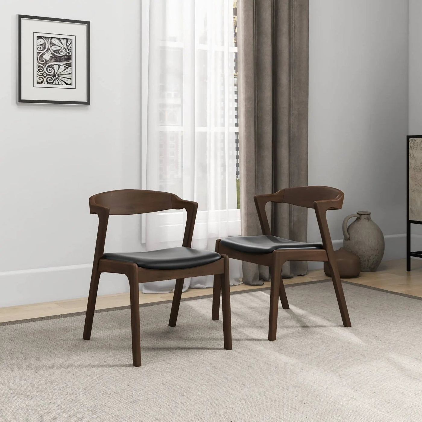 Dakota - Mid-Century Modern Dining Chair (Set of 2) by HouseOfZazla