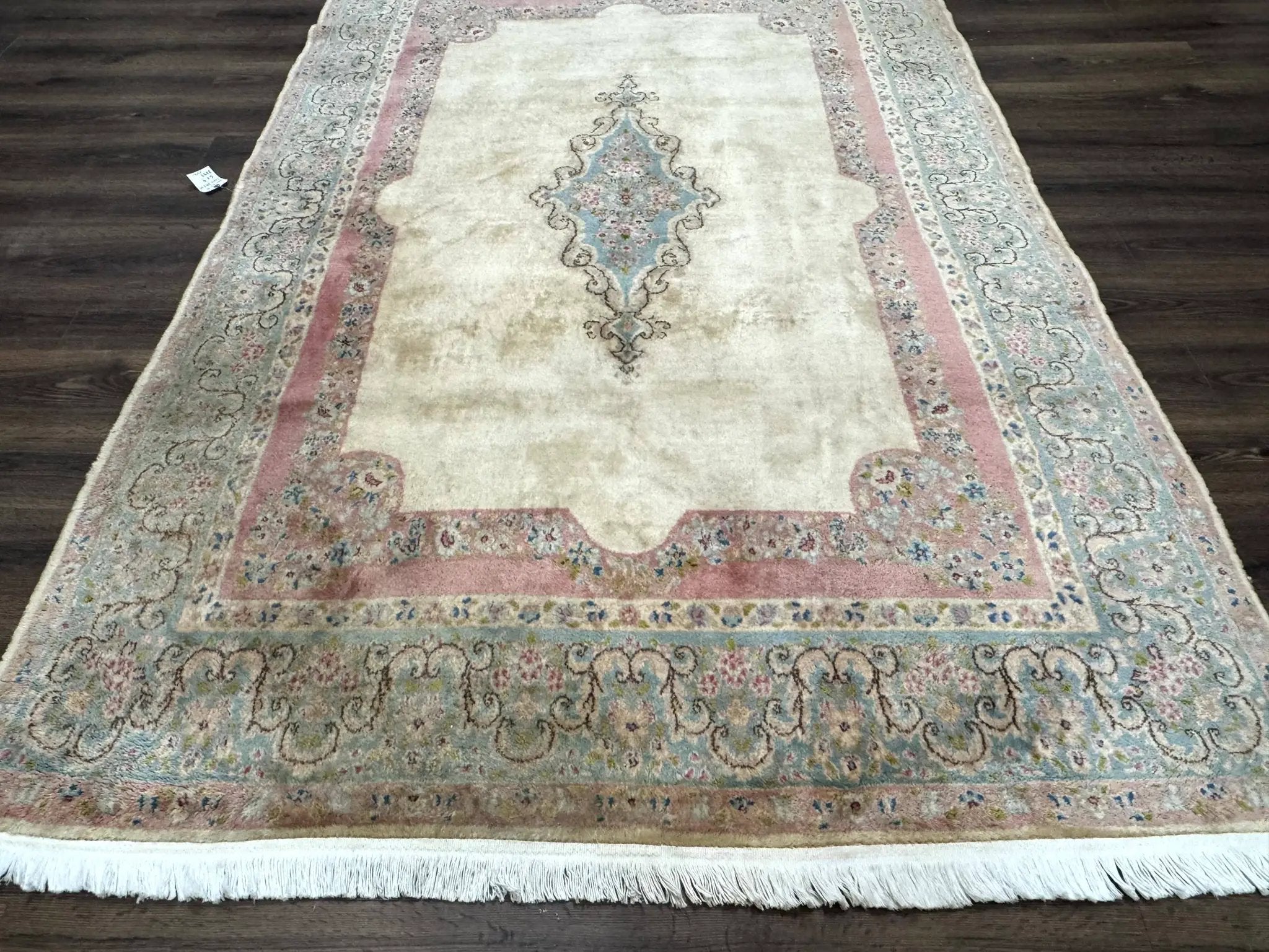Persian Kerman Rug 6x9, Pastel Colors, Semi Open Field by Jewel Rugs