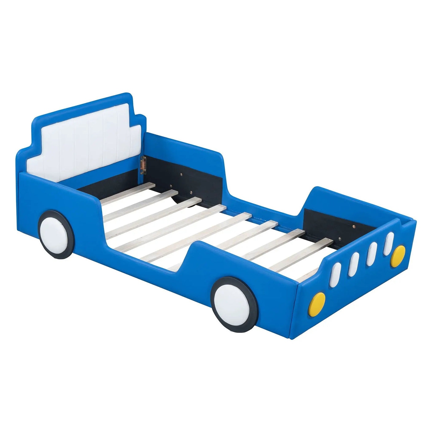 Race Car Shaped Platform Bed With Wheels by Unique Piece Furniture
