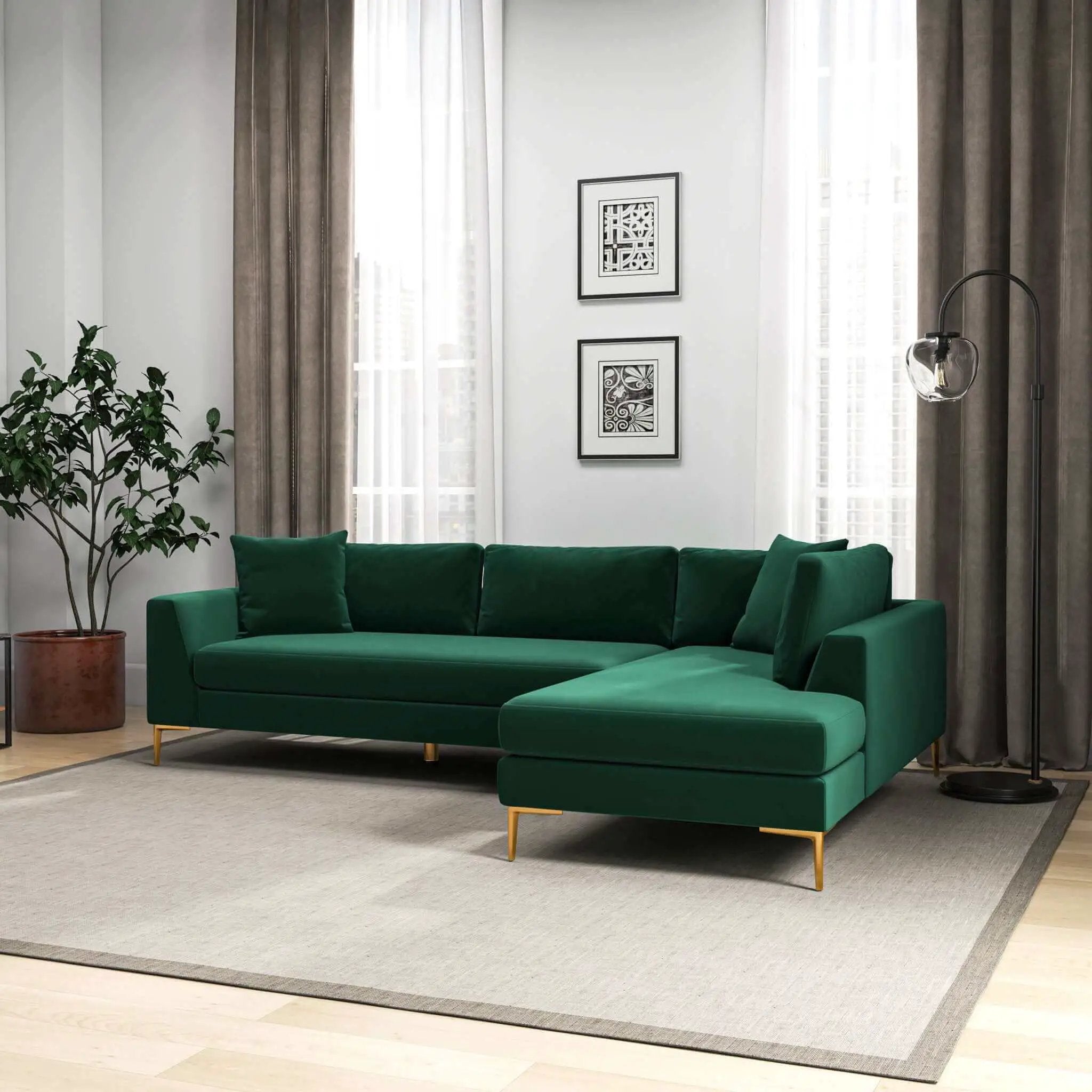 Mano - L-Shaped Sectional Sofa by HouseOfZazla