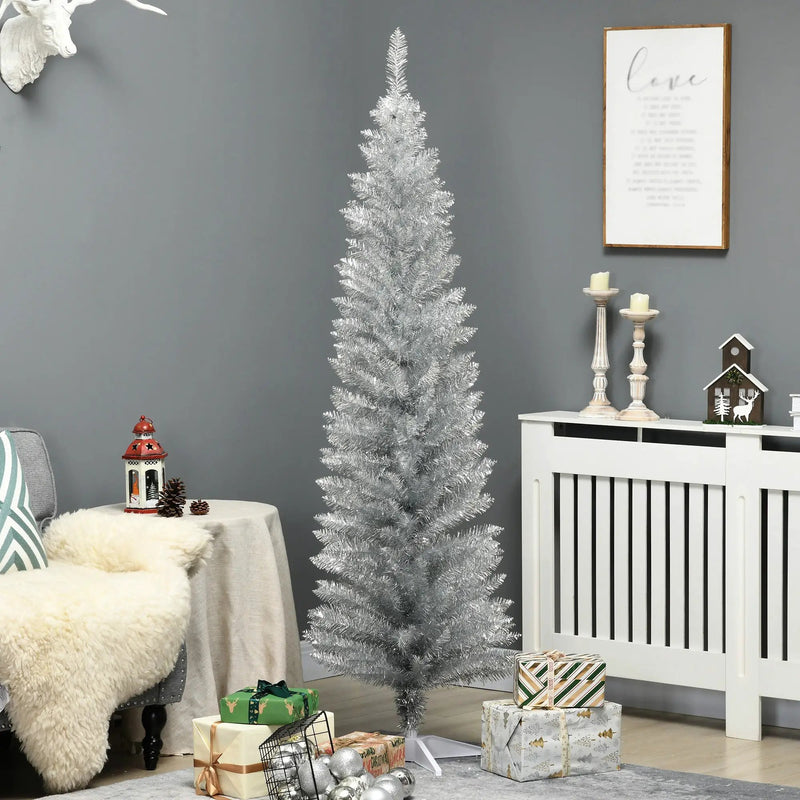 HOMCOM 6' Artificial Pencil Christmas Tree by HouseOfZazla