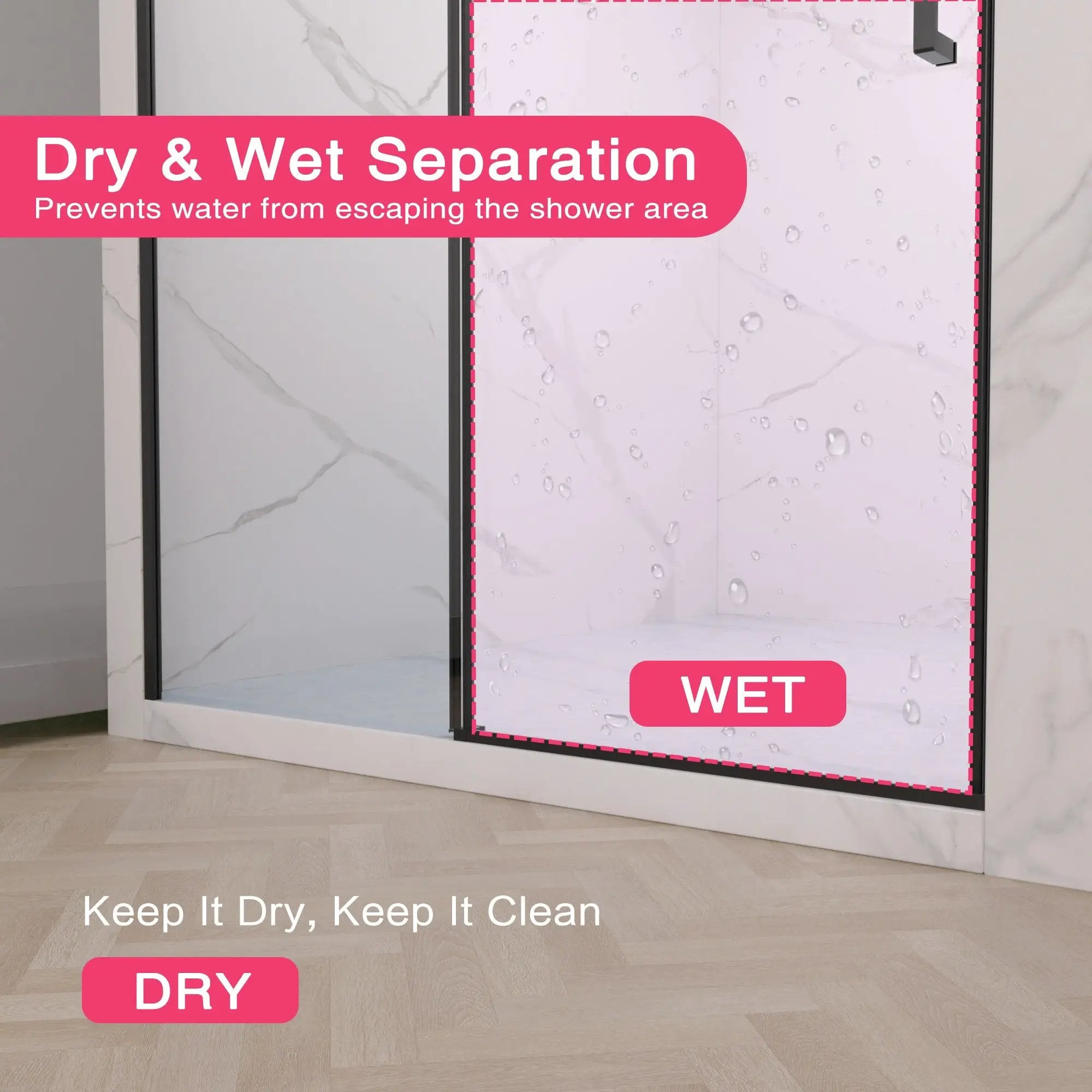 56-60" W x 74" H Semi-Frameless Sliding Shower Door by HouseOfZazla