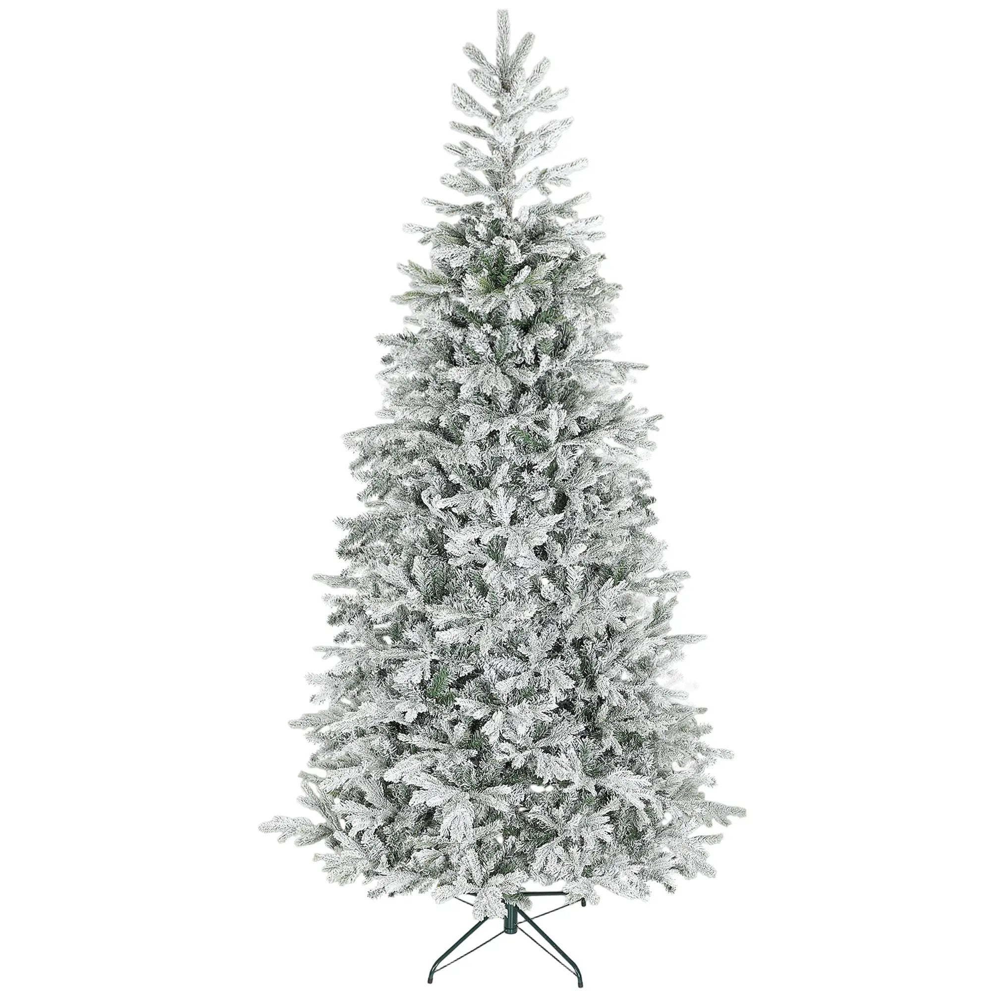 HOMCOM 9 ft Artificial Frosted Christmas Tree by HouseOfZazla
